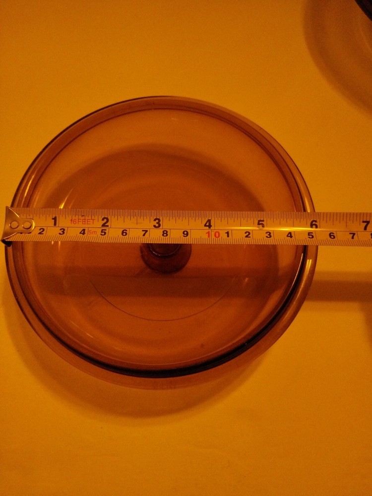 6-in Visionware Lid amber colored