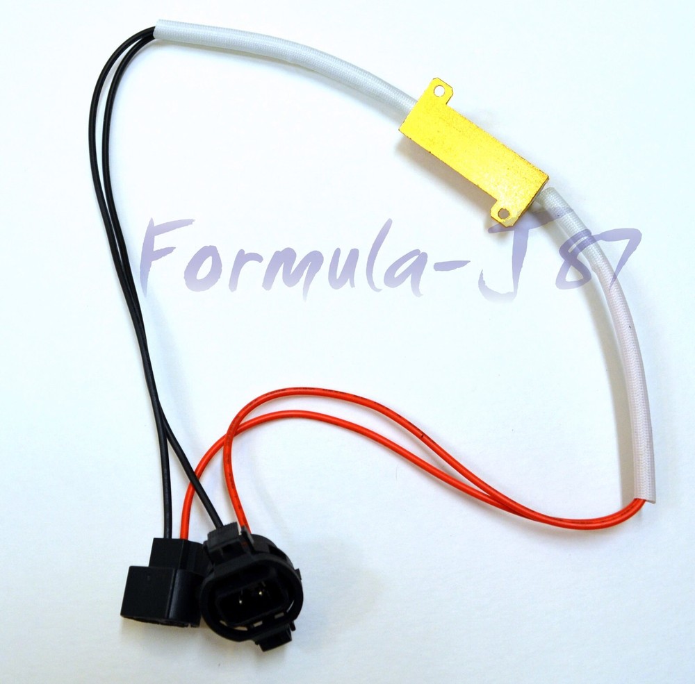 Wire LED Resistor Canceler Error Decoder PSX24W 2504 DRL Light Bulb Flicker Fix