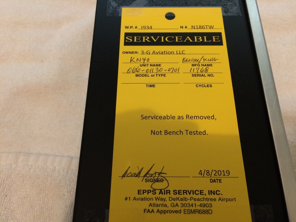 Bendix/King CNI5000 Radio Stack and Rack