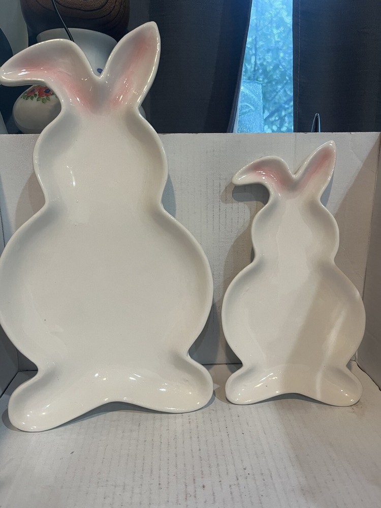 Rabbit Nesting Trays Home Essentials (2) Easter Bunny