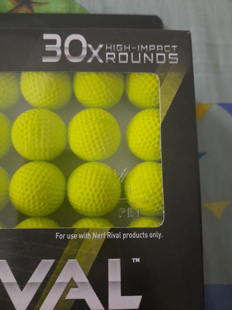 Yellow 30 Count NERF E3397 Rival Refill Ball Yellow