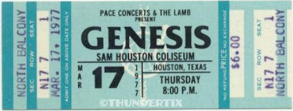 5 1969 -77 VINTAGE UNUSED FULL TICKETS The Doors The Who Genesis ELO reprint