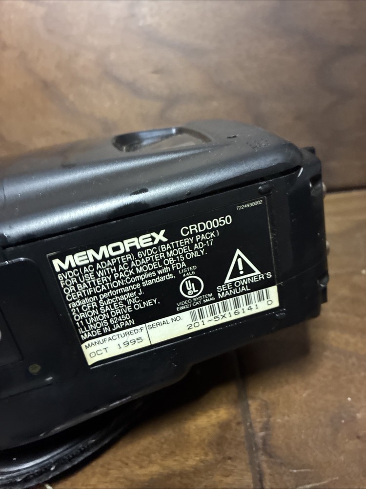 Compact Video Recorder Memorex Model # CRD0050