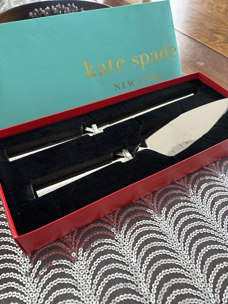 Kate Spade by Lenox Silver Cake Knife and Server