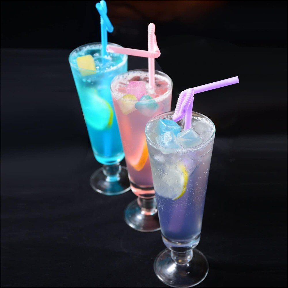 Reusable Ice Cube for Drinks - Multi-Color Plastic 0.98”, Multicolor