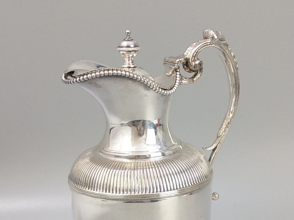 Antique syrup pitcher silver plated by Robert Pringle