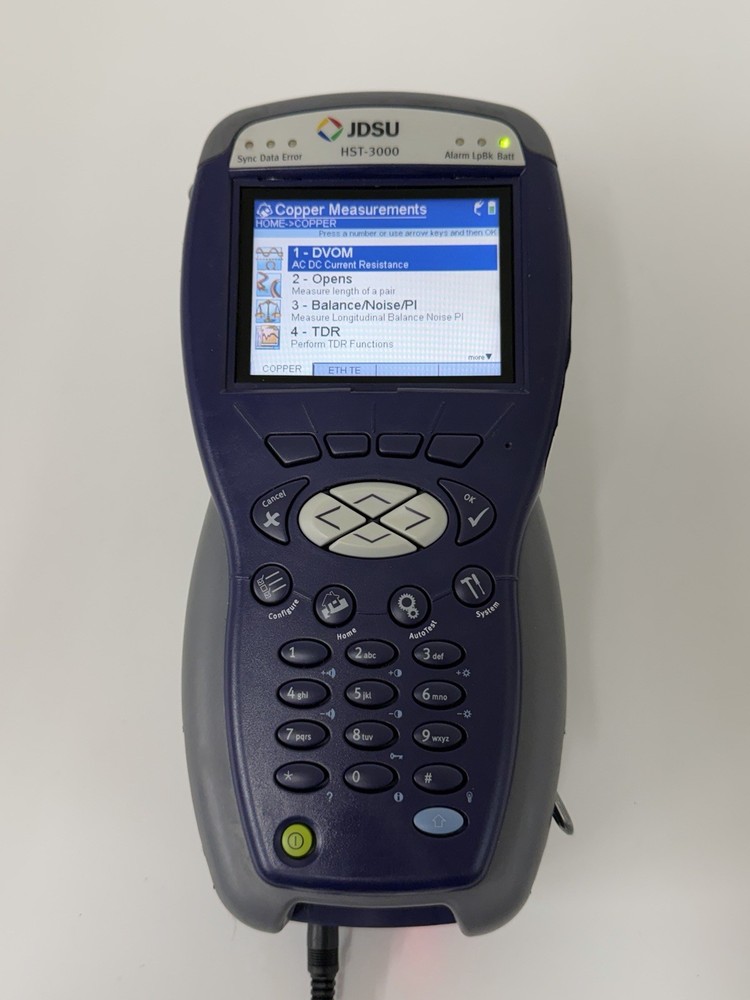 JDSU HST-3000 Ethernet Network Tester w/ CUADSL2-TX & HST-CX-VBOUNDED-WB2 Module