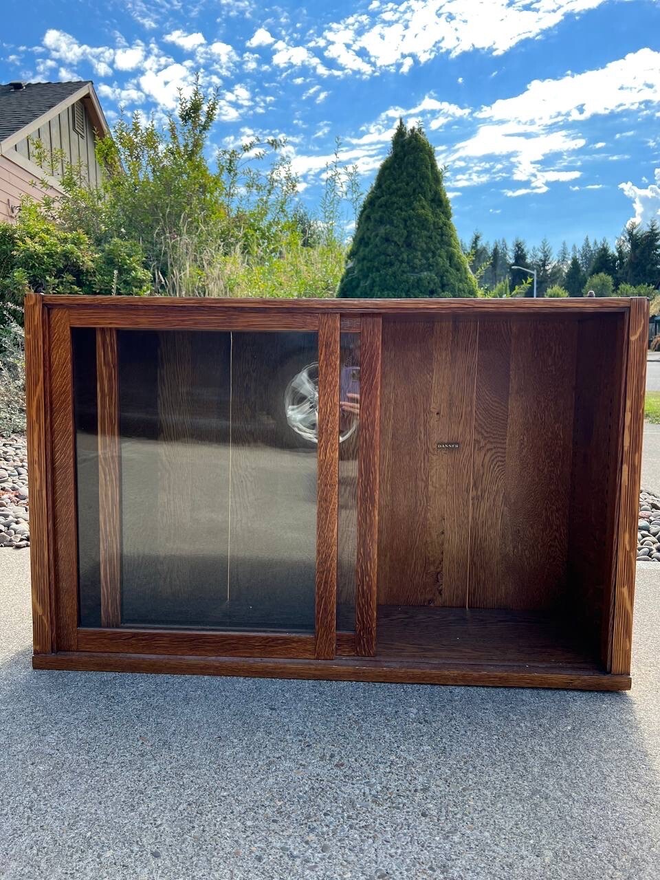 Antique Oak Sectional Danner Company Bookcase One Section Only