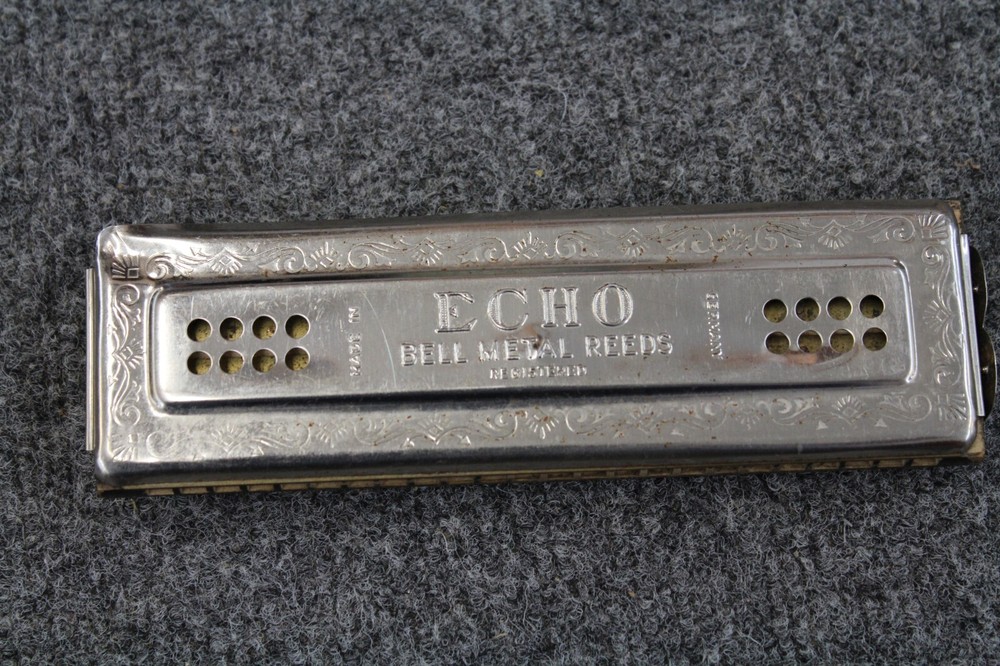 Hohner 8" Harmonica ECHO Made in Germany G (Vintage)