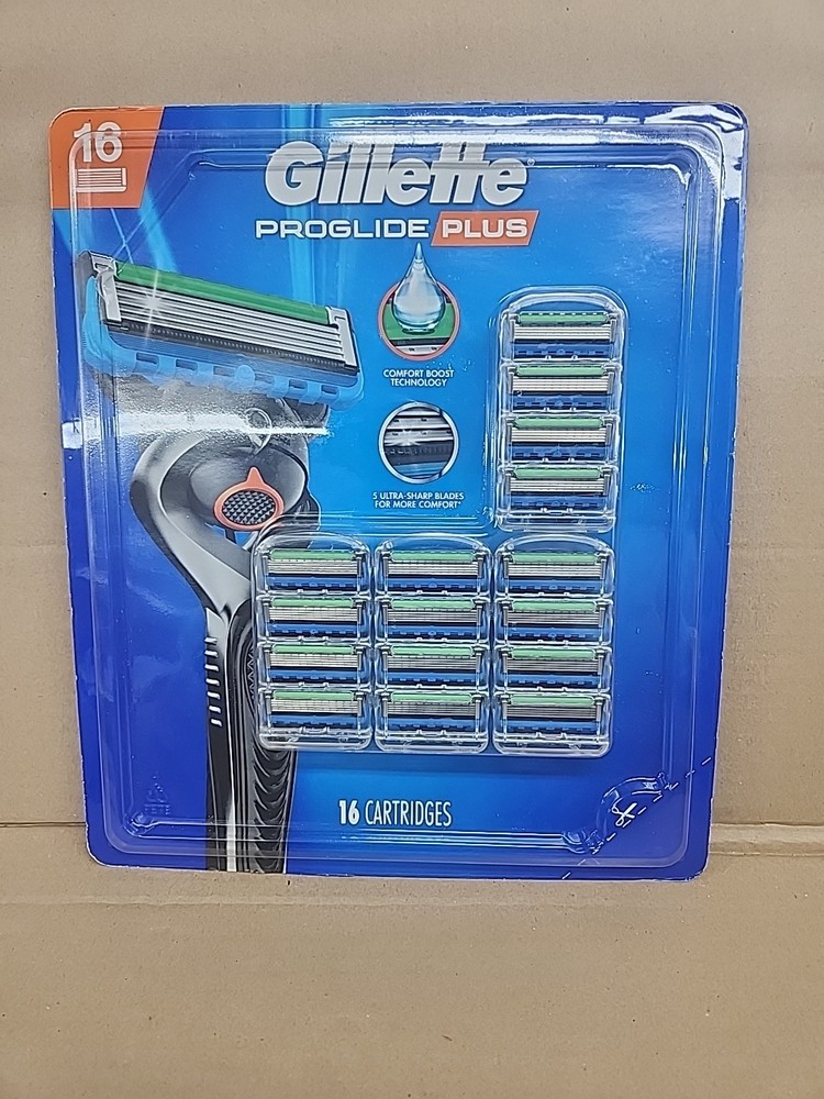 Gillette Proglide Plus Razor Cartridge Refills, 16-count