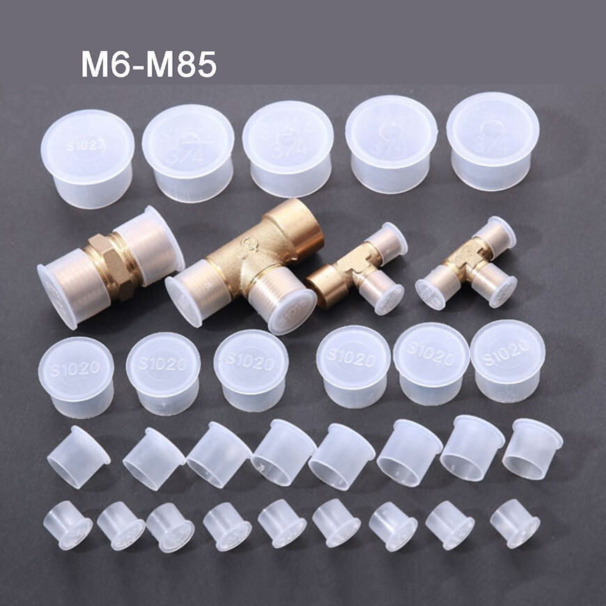 M6-M85 Pipe Fitting Thread  Dust Cap Plastic External Thread Protective Cover