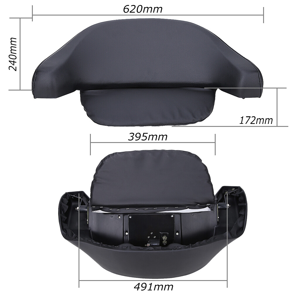 Tour Pack Backrest Pad Box Trunk Back Rest For Harley Touring 1997-2013 Models