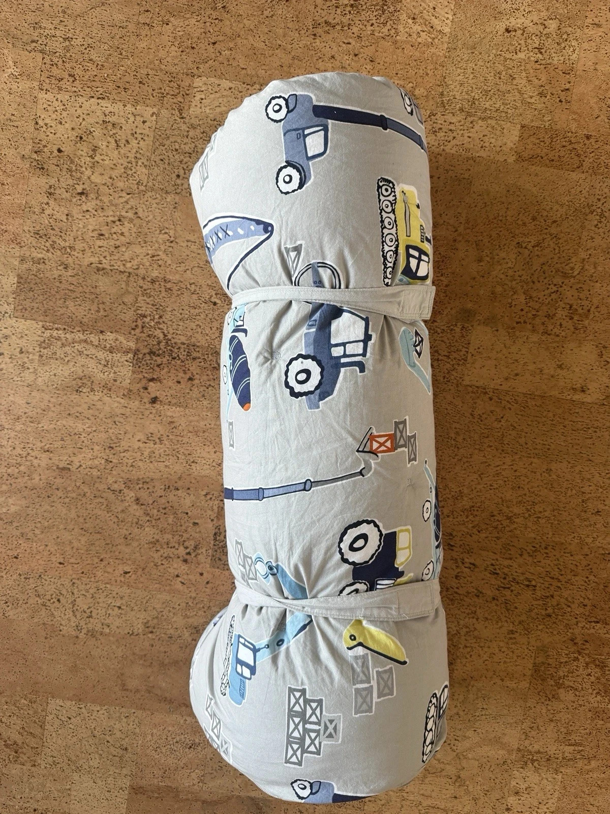 Pottery Barn Kids Construction Truck Sleeping Bag EUC Kids Bulldozer