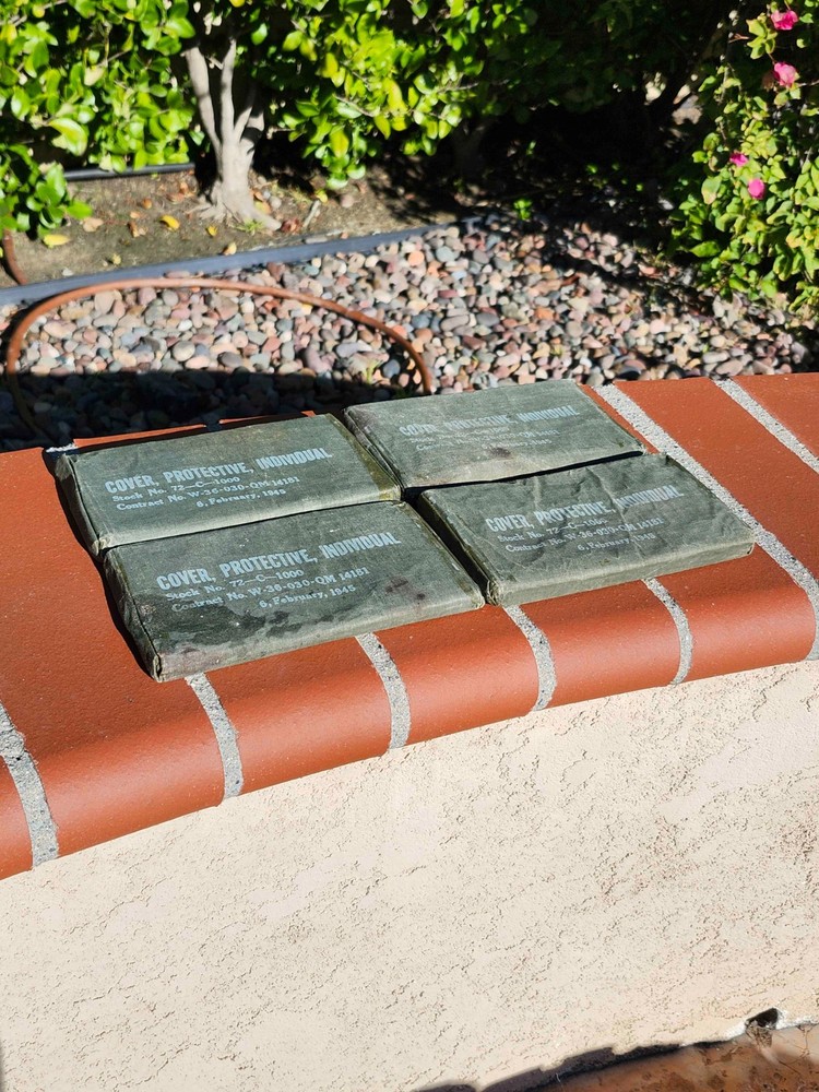 Original Unissued WWII Individual Protective Cover, Dated 1945