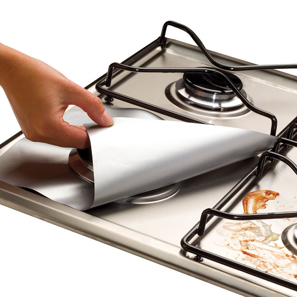 Gas Range Protectors S/4, Silver