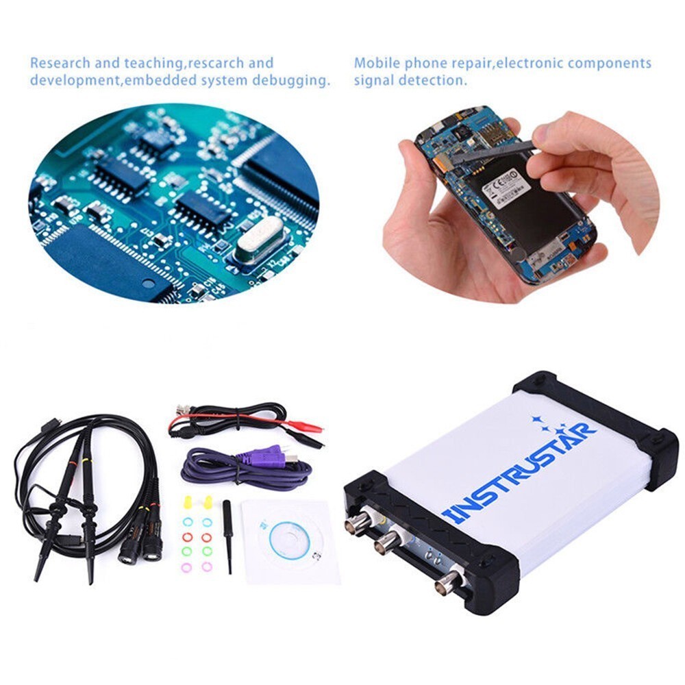 Spectrum Analyzer / DDS / Sweep / Data Recorder / PC USB Digital Oscilloscope