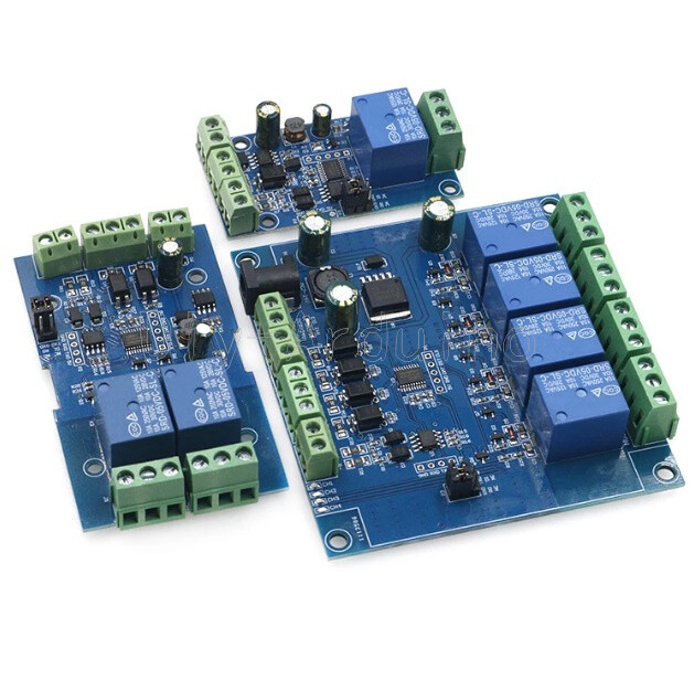 NEW 1/2/4 Channel 7-24V Relay Module Switch Modbus RTU Switch RS485 TTL