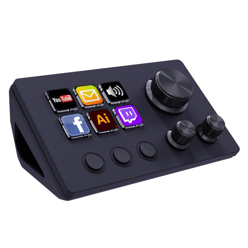 Customizable Stream Controller Deck - 12 Macro Keypad for OBS, Twitch, YouTube -