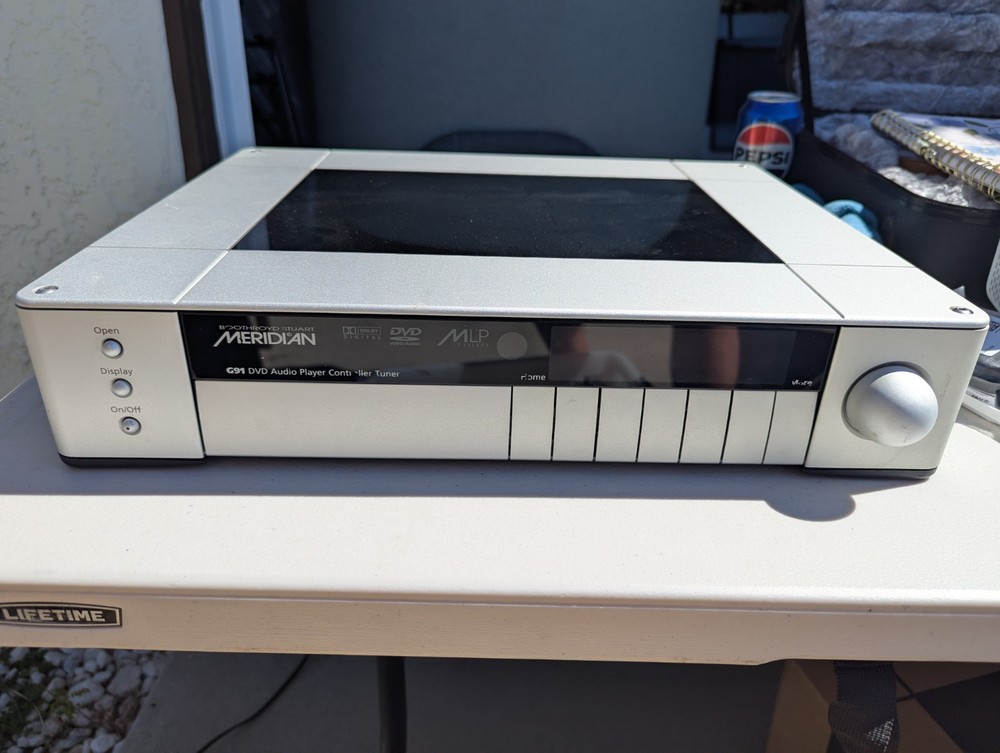 Meridian G91 DVD Audio Player Controller Tuner Dolby Digital MLP Lossless Silver