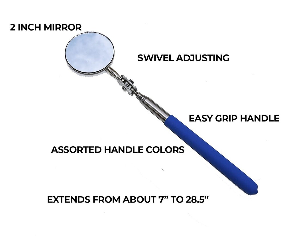 Telescoping Inspection Mirror Retractable Automotive Mechanic Tool Extendable