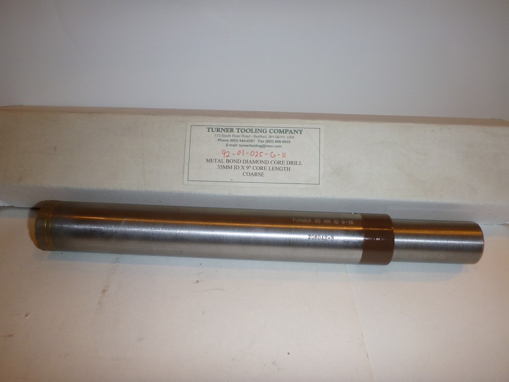 Diamond core drill 35mm I.D. NIB
