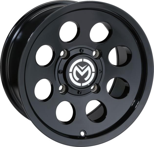 Moose 26X ATV/UTV Wheel 14x7 4/110 4+3 Glossy Black
