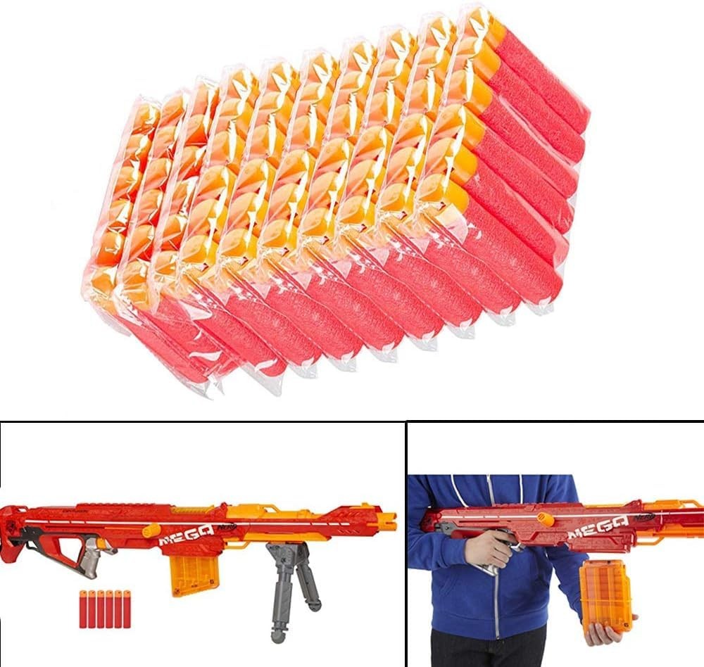 60PCS Mega Dart Refill Pack for N-Strike Mega Series