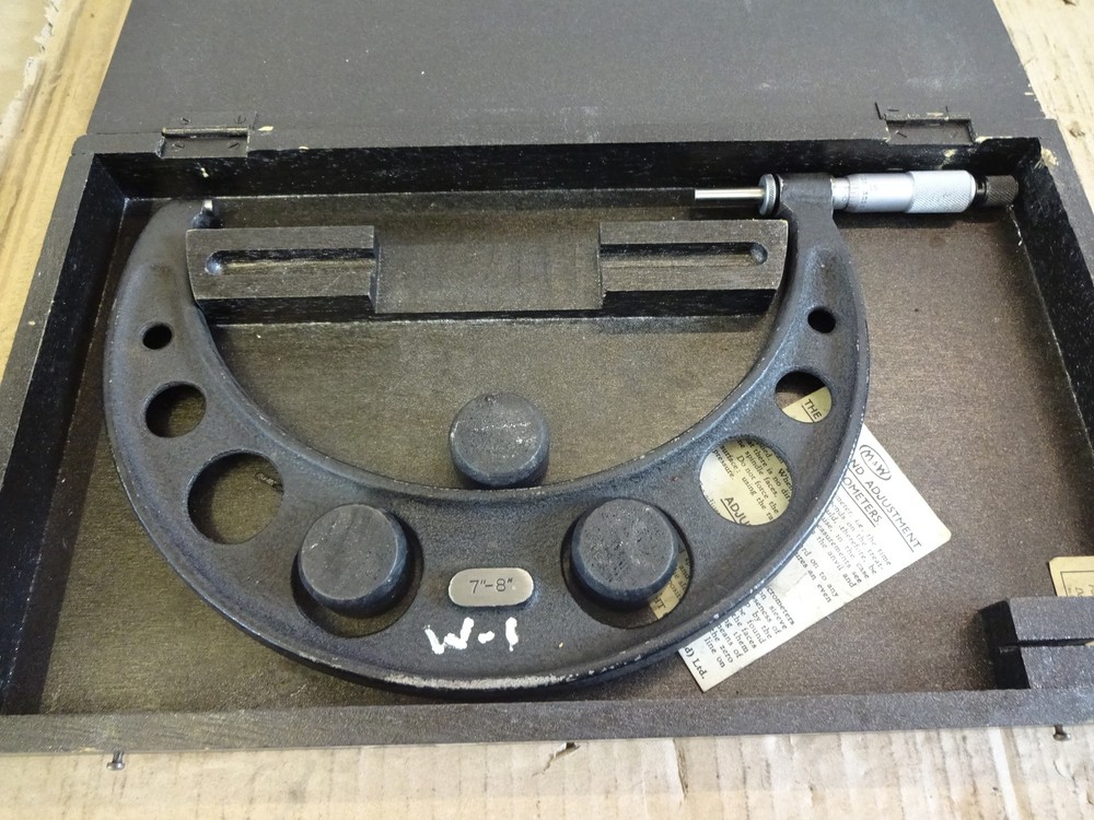 7-8" micrometer Moore & Wright No.871