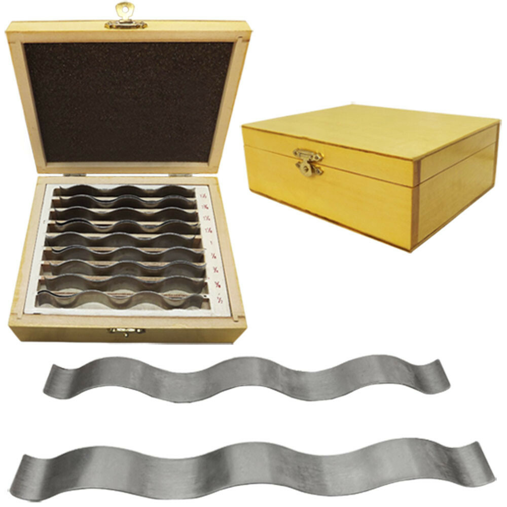 9 PAIR Precise 1/8" Wavy Steel Parallel Parallels.0002" Hardened 18 PCS Set