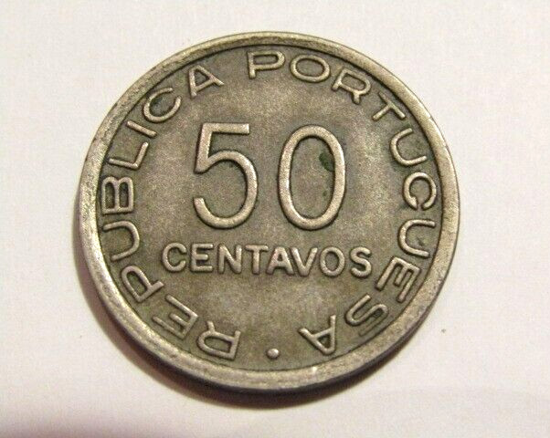 Mozambique 1936 50 Centavos Coin