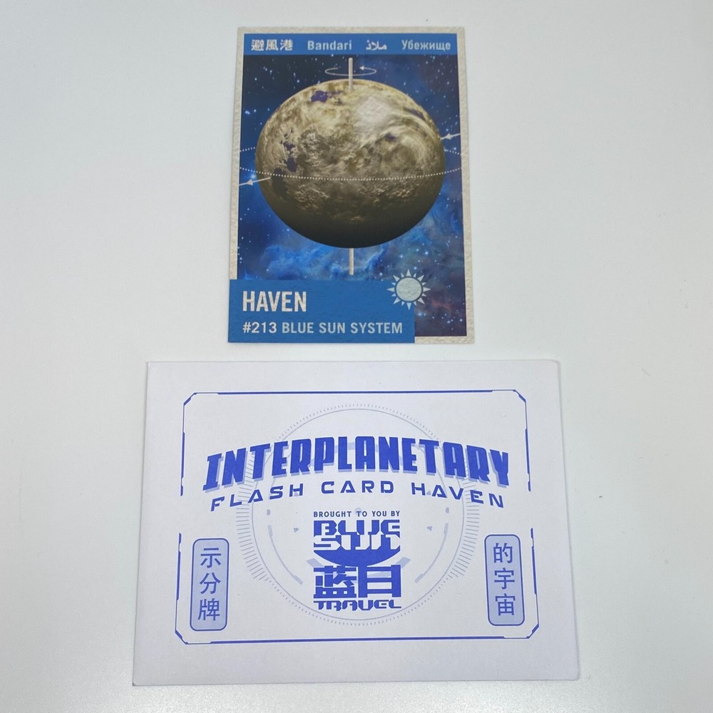 Firefly Serenity Interplanetary Flash Card Set Haven Miranda Loot Cargo Crate