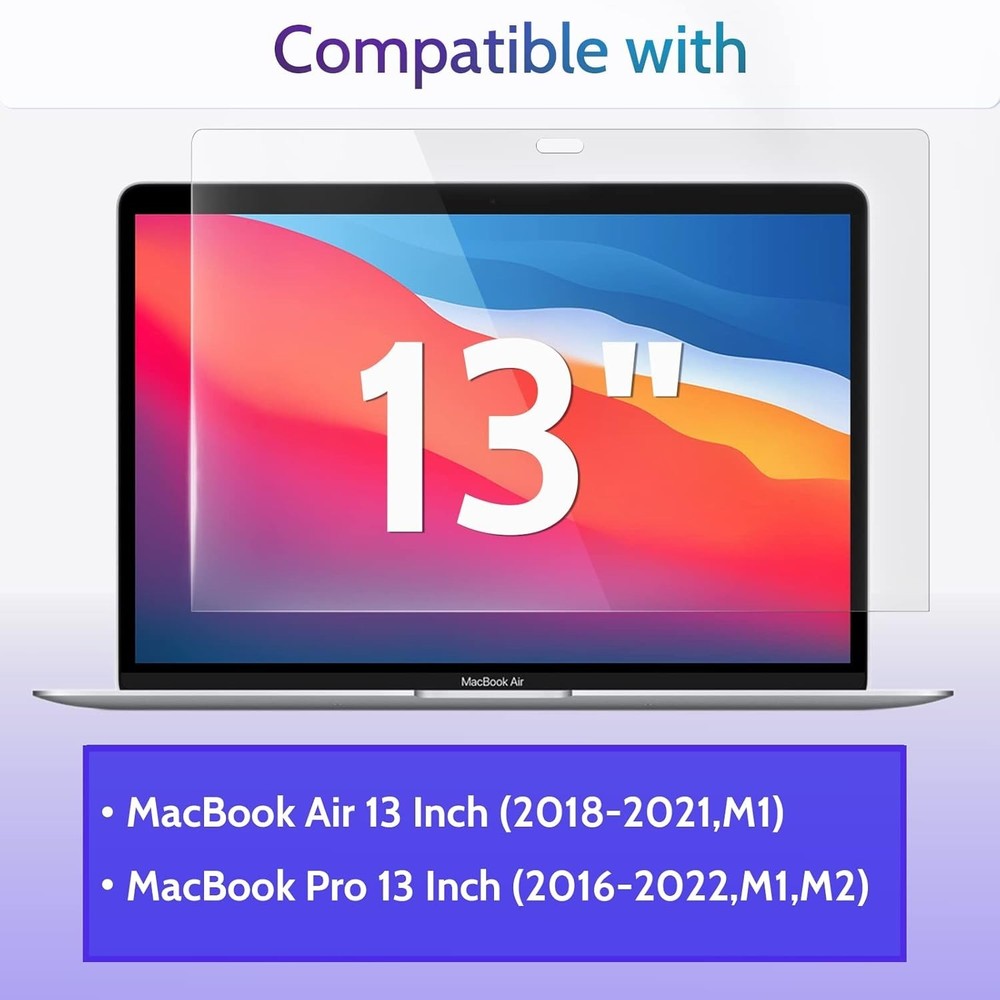 Comprehensive 3-Pack Screen Protector Set for MacBook Air & Pro 13" - Anti-Glare