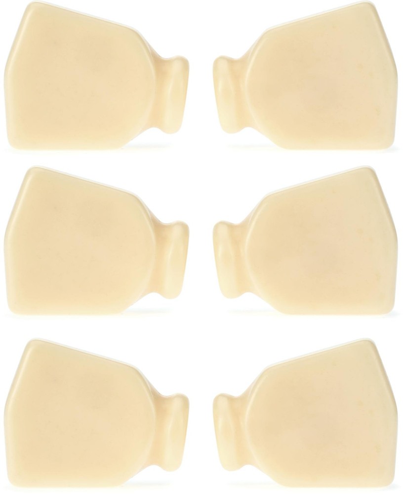 Grover Keystone Buttons - Ivory, 6-pack