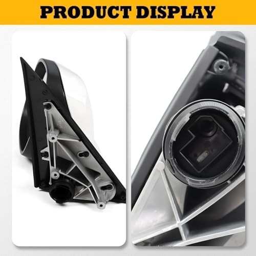 Driver Side Mirror Assembly Compatible with X3 2011-2014 Side View Left White