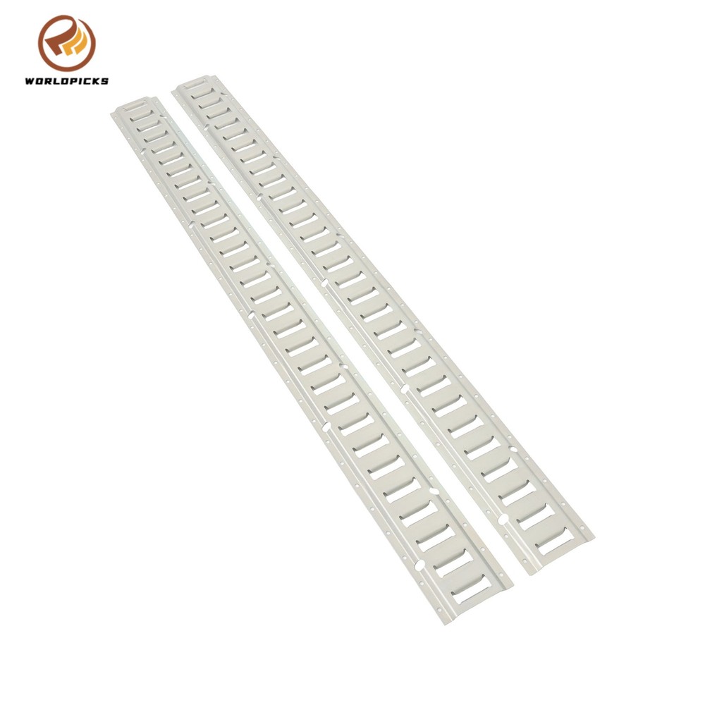 2 Piece 5' Galvanized E Track Rail Set Silver Finish For Trucks Van