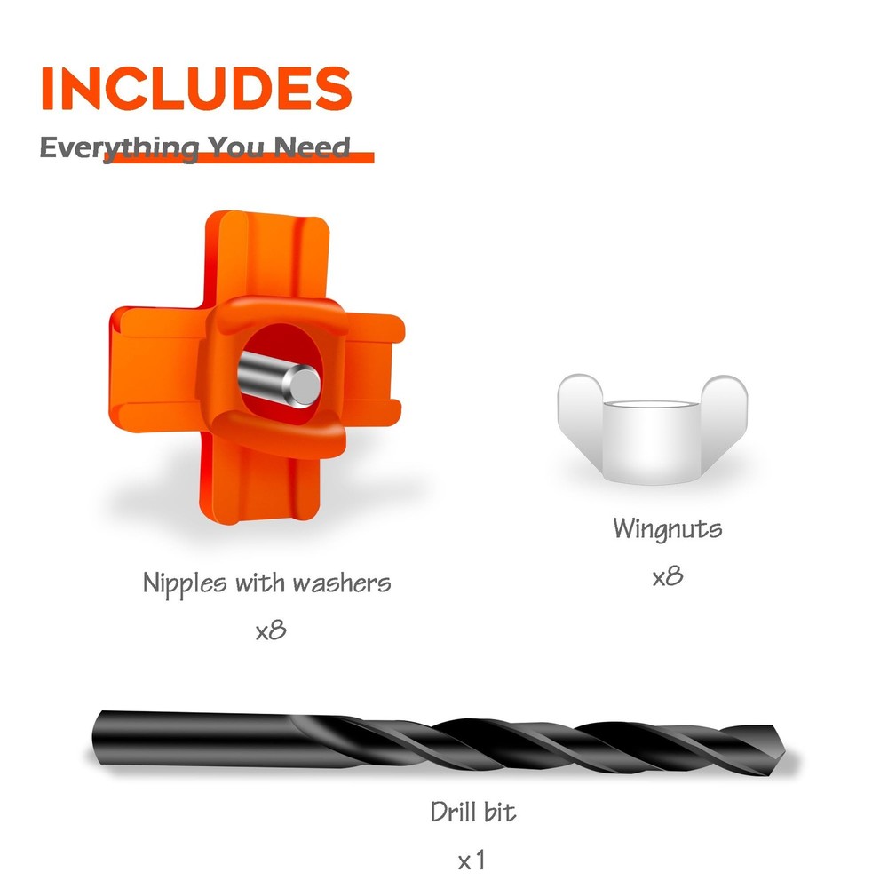 Chicken Waterer Nipple Horizontal Side Mount Automatic Nipples Drinker for Ch...