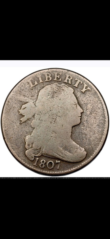 1807 Large Cent Comet Obverse var3