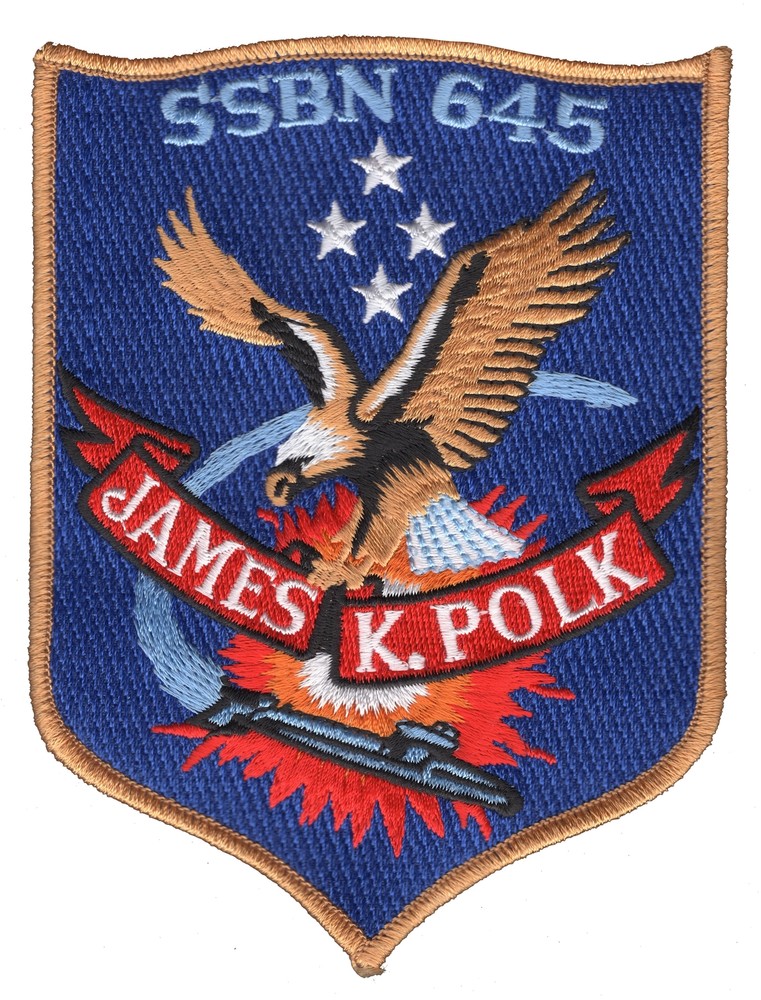 SSBN-645 USS James K Polk Patch - Version A