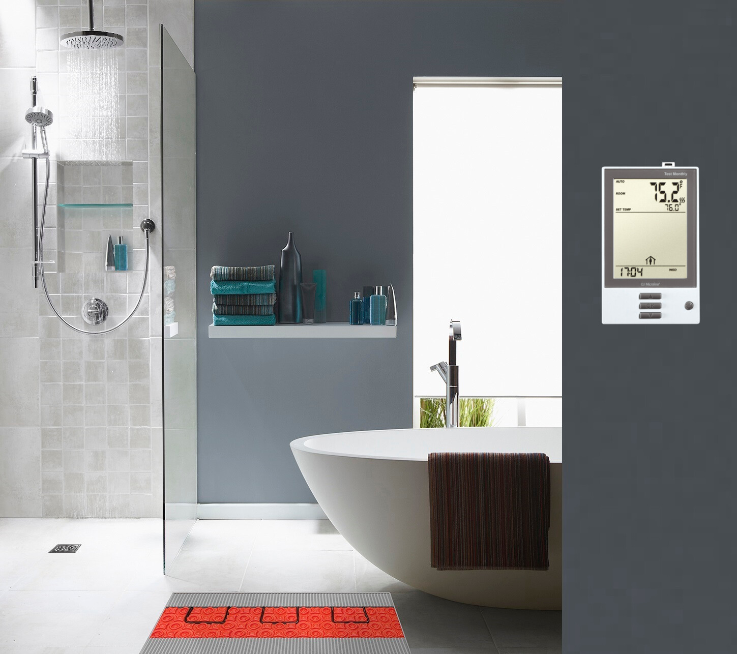 LuxHeat Cable Kit 120v (10-150sqft) Electric Radiant Floor Heating System Tile +