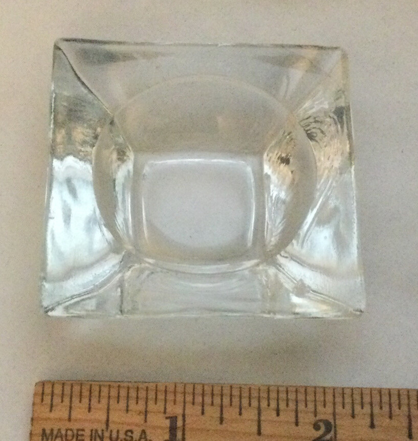 Square Clear Glass Open Salt Cellar - 2" x 2"