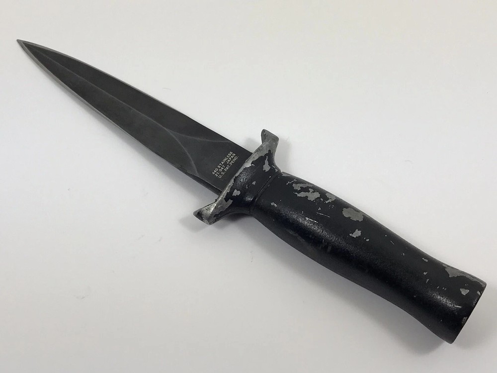 Explorer Night Raider Boot Dagger Fixed Blade Knife JAPAN - Missing Cap Vintage