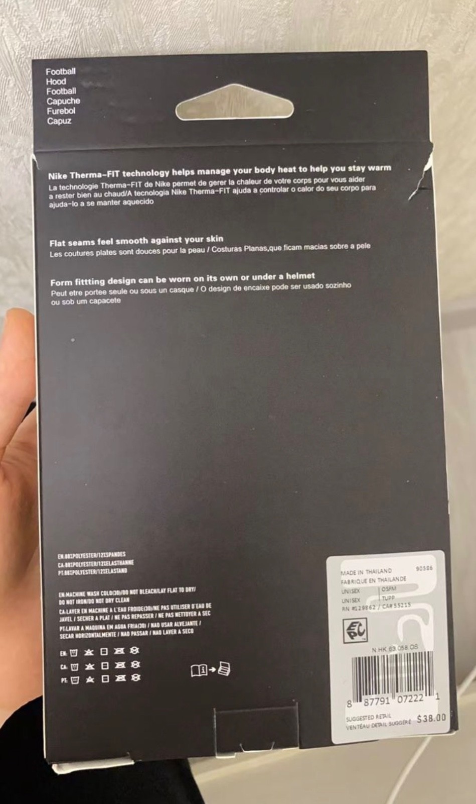 Nike Pro Therma-Fit Hyperwarm Ski Mask Hood Unisex Black / White | 24hr Shipping