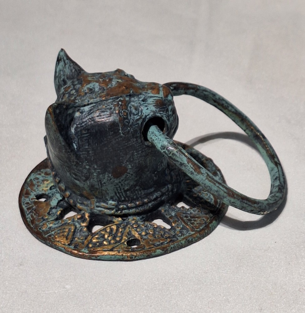 Indonesian Cat Head Door Knocker (Possible Bronze)
