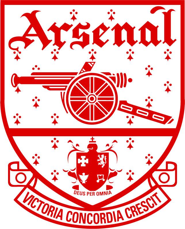 Arsenal F.C. Logo All Weather Vinyl Sticker/Decal Multiple Sizes