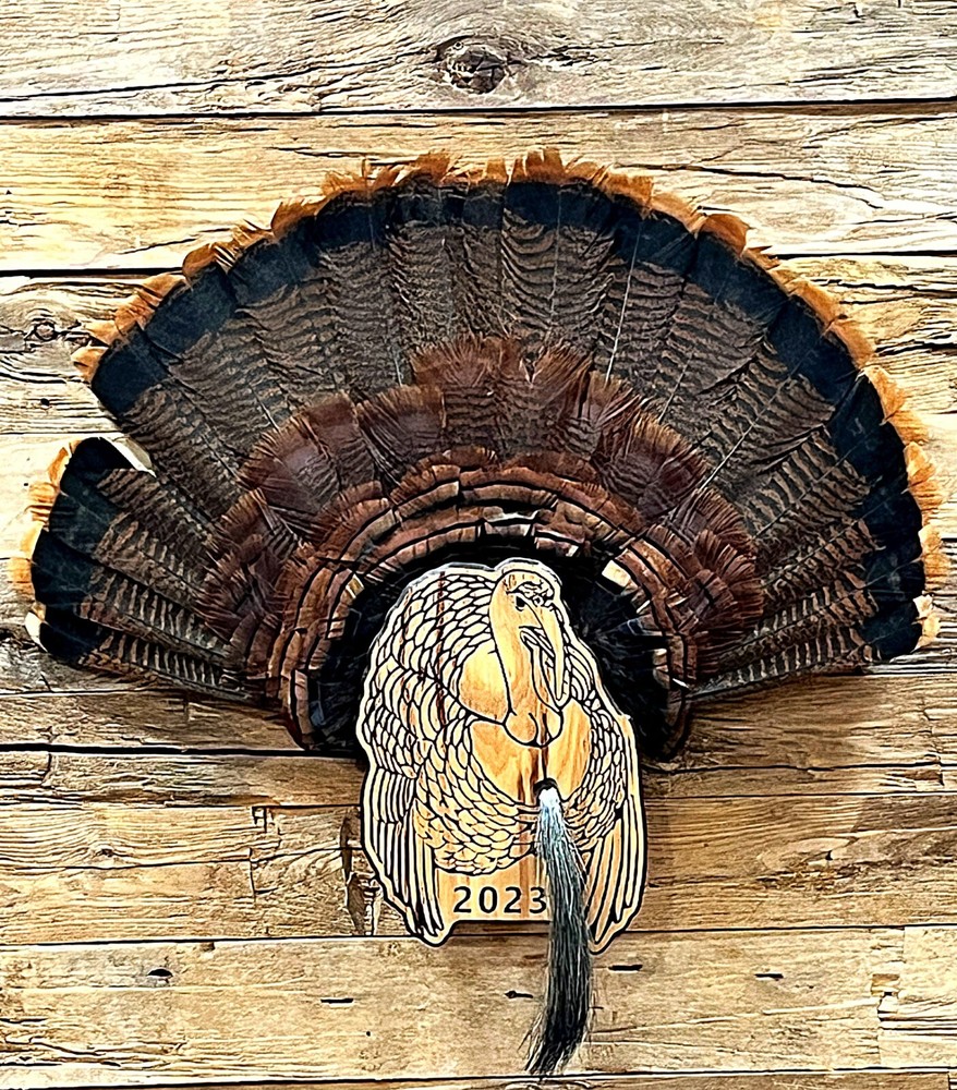 Life Like Wooden Turkey mount/ plaque Personalization available upon request