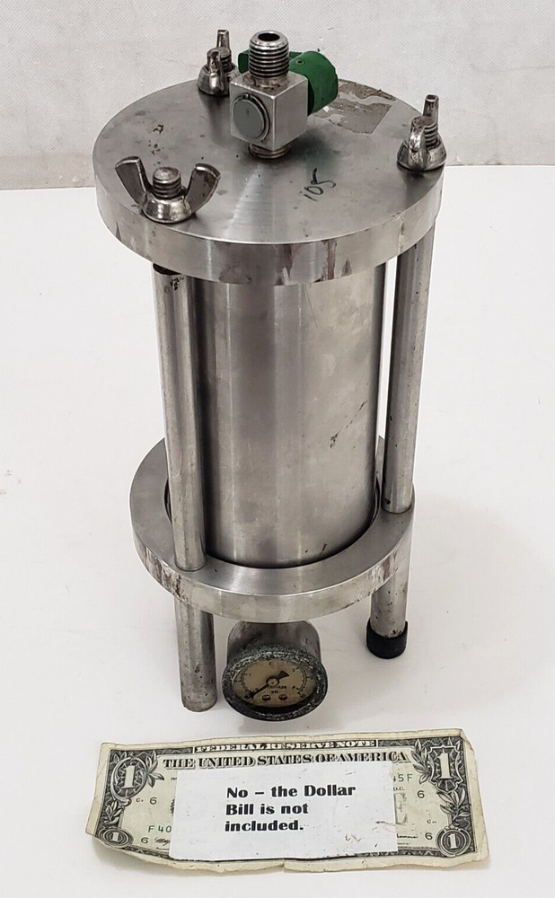 ZHE Zero Headspace Extractor  Stainless Steel Pressure Vessel for Testing - READ