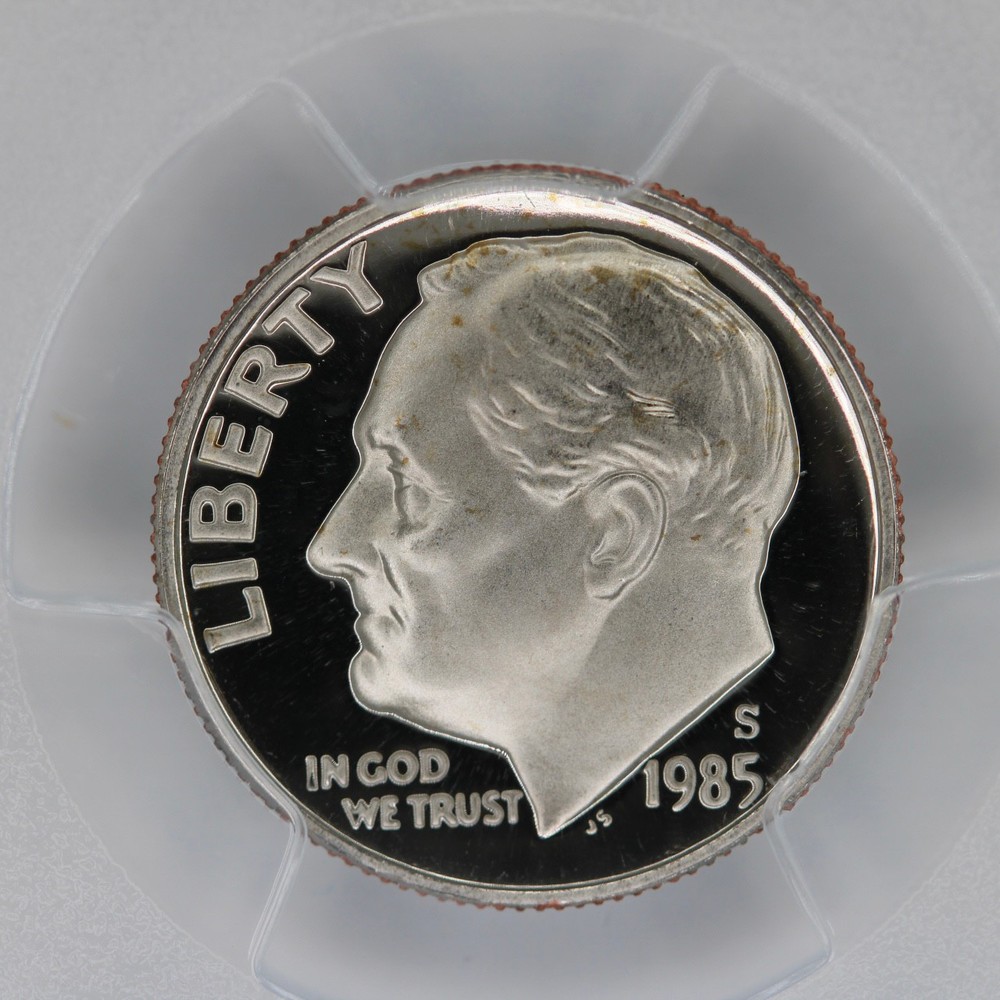 1985-S Roosevelt Dime PR70DCAM PCGS