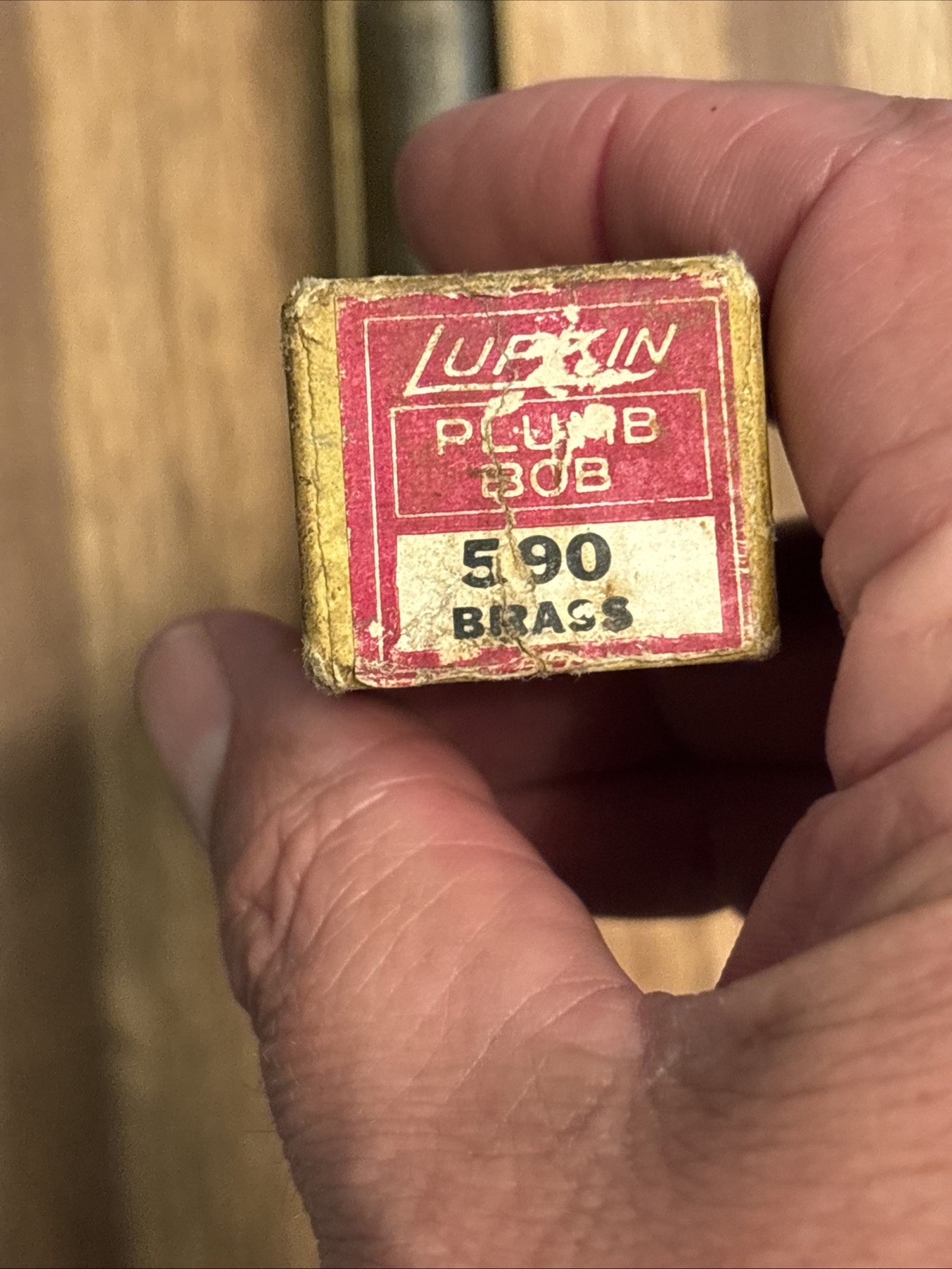 Vintage Lufkin #590 Solid Brass Plumb Bob Made In USA 17.4 Oz 6.5”