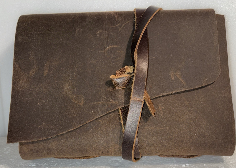 Frontier Style Handmade Genuine Leather Book For Notes, Sketches Or Diary