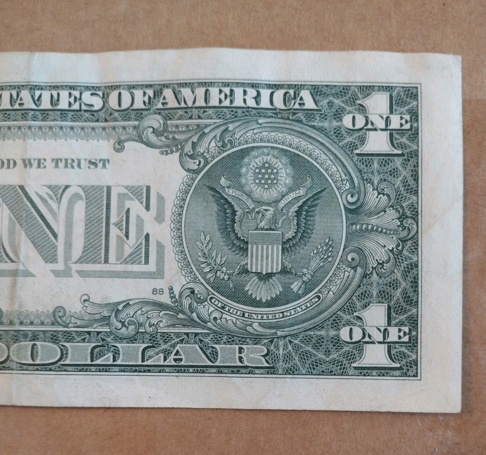 ((ERROR Misalign Misprint)) Offset Right Misprint! 2021 $ 1 One Dollar Bill 2021